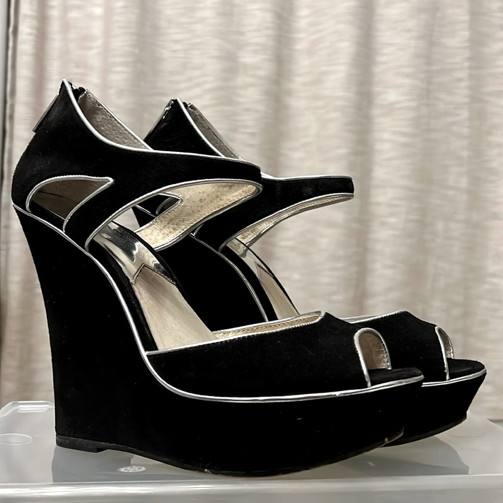 Michael Kors suede platforms